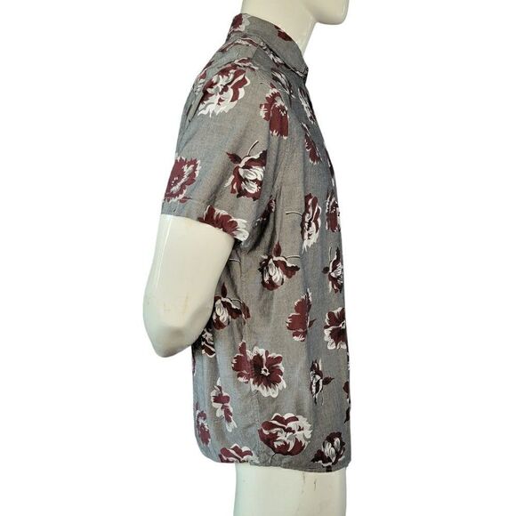 Express Men's Floral Short Sleeve Shirt (Size XL) - Picture 3 of 8